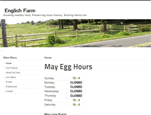 Tablet Screenshot of englishfarm.org